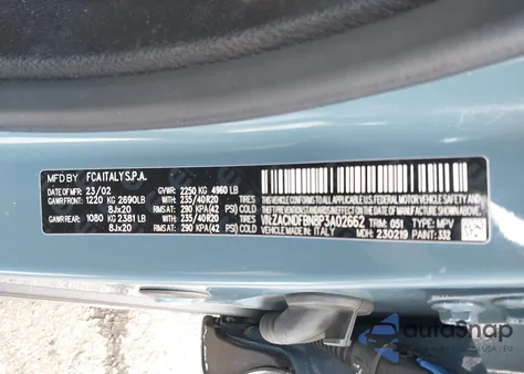 2023 Dodge Hornet Gt Plus Awd из США, поврежденный, VIN ZACNDFBN8P3A02662